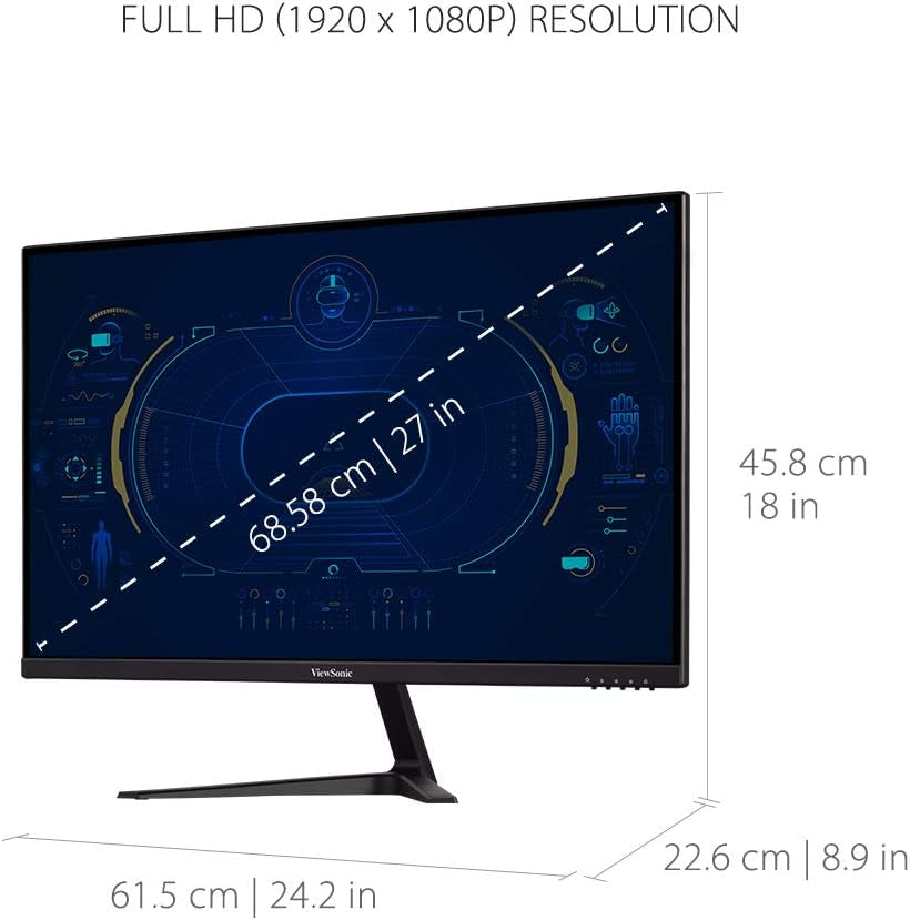 VX2718-P-MHD 27 Inch 1080P Gaming Monitor, 180Hz and 1Ms for Smooth Gameplay, Freesync and Eye Care Technology for Comfortable Viewing, HDMI, and Displayport Inputs
