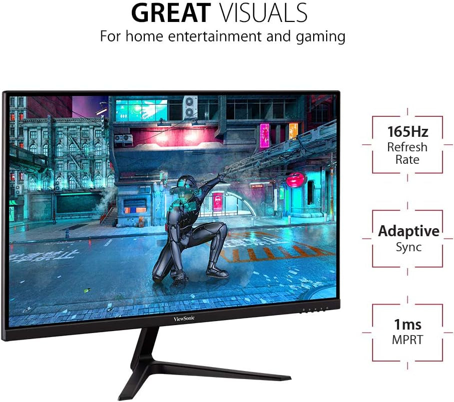 VX2718-P-MHD 27 Inch 1080P Gaming Monitor, 180Hz and 1Ms for Smooth Gameplay, Freesync and Eye Care Technology for Comfortable Viewing, HDMI, and Displayport Inputs