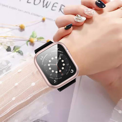 For Apple Watch 44Mm SE Series 4/5/6 Screen Protector Case 12 Pack | PC Hard Cover with Tempered Glass Film Highly Responsive Touch Scratch Resistant Protective Bumper for Iwatch Accessories