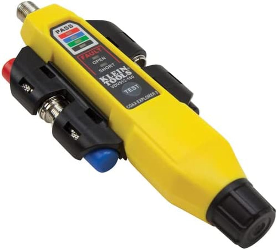 Klein Tools VDV512-101 Explorer 2 Coax Tester Kit, Includes Cable Tester/Wire Tracer/Coax Mapper with Remotes to Test up to 4 Locations