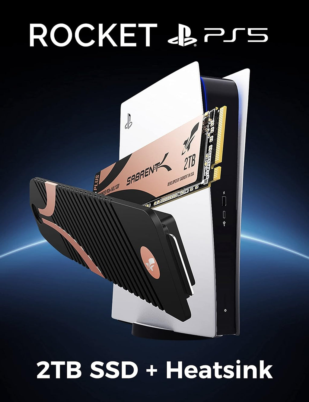 SSD NVMe M.2 2 To PCIe Gen4 avec Dissipateurr